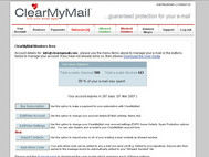 ClearMyMail Spam Blocker screenshot